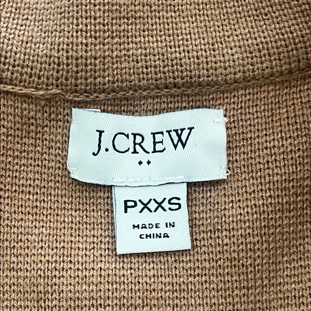 J. Crew Factory Schoolboy Sweater Blazer Cardigan in Camel Tan. - Picture 9 of 12